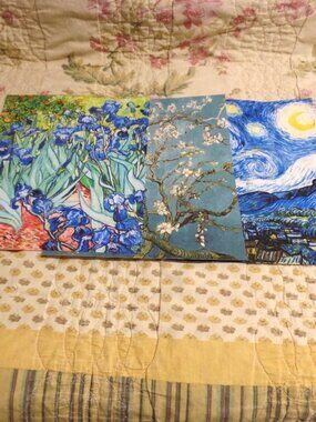 Van Gogh Vinyl Print Poster 8" x 10" SET OF 3 NEW